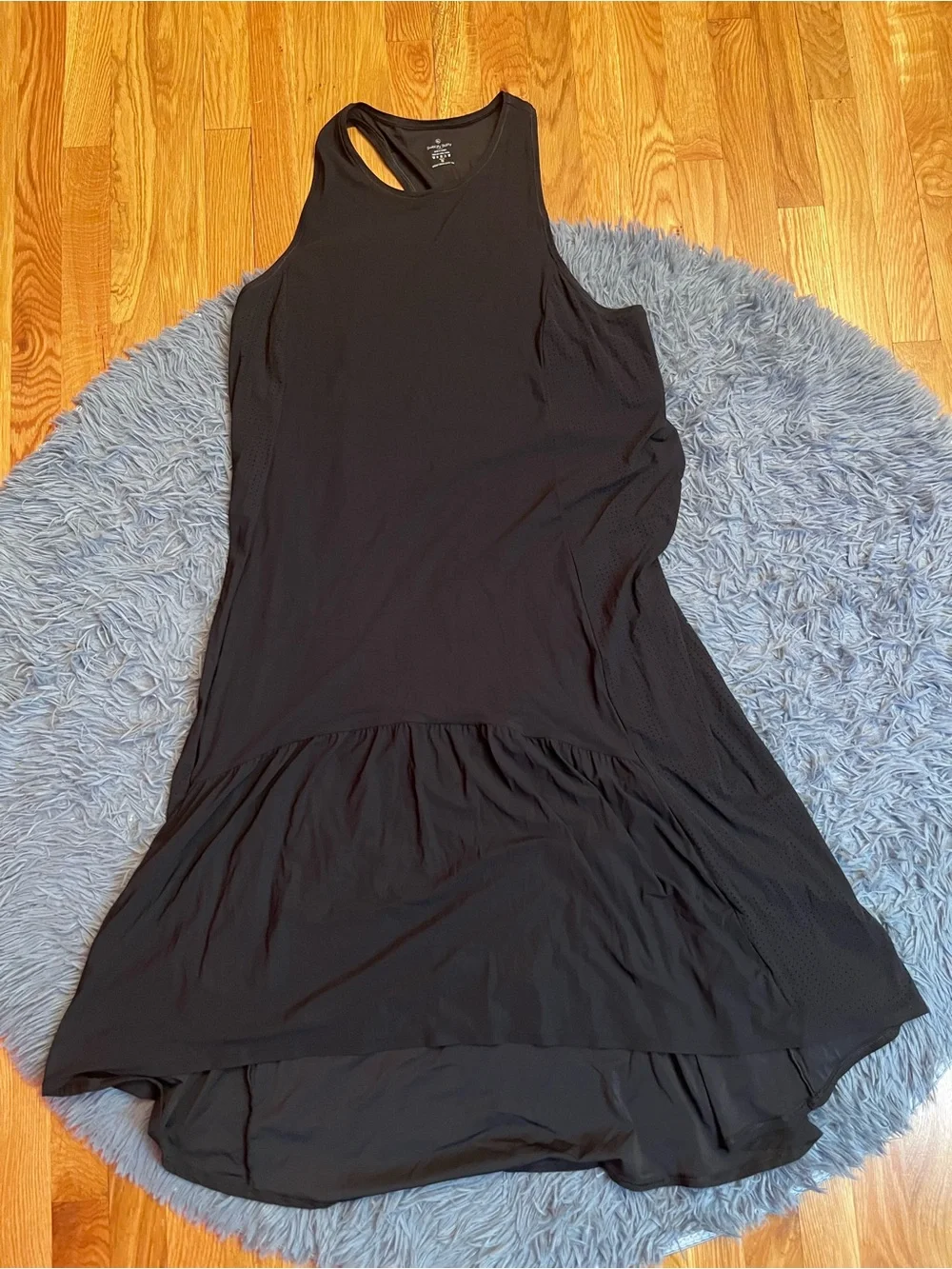 Sweaty Betty Black Explorer Ace Midi Dress Atleasure Slinky Size XL - Picture 2 of 6